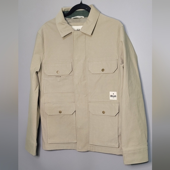 woods Jackets & Blazers - Woods Womens Khaki Jacket Chore Utility Camping S
